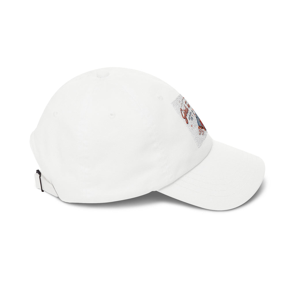 Vintage Travel Girl Embroidered Dad Cap
