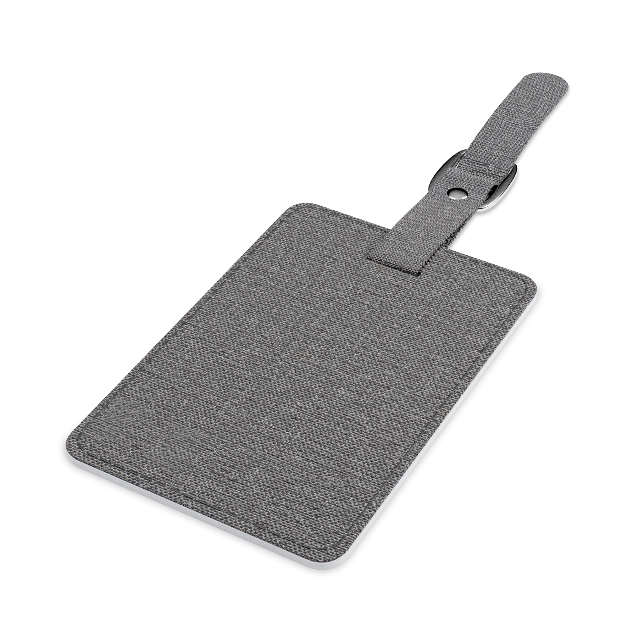 "Crew Life" Black Saffiano Rectangle Luggage Tag