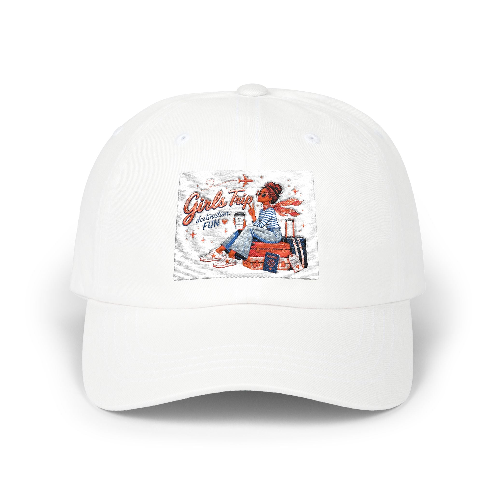 Vintage Girls' Trip Embroidered Baseball Cap