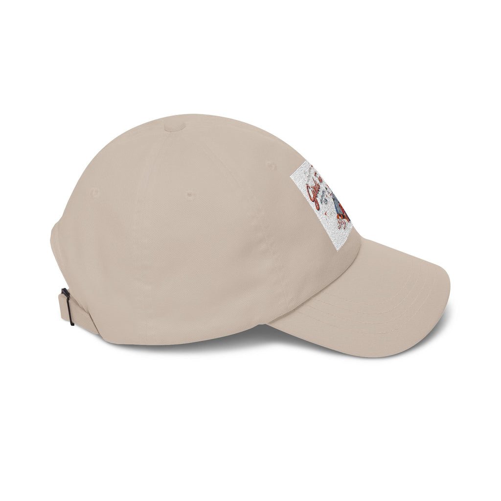 Vintage Travel Girl Embroidered Dad Cap