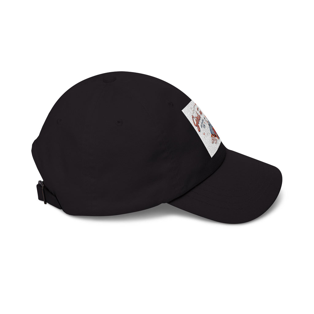 Vintage Travel Girl Embroidered Dad Cap