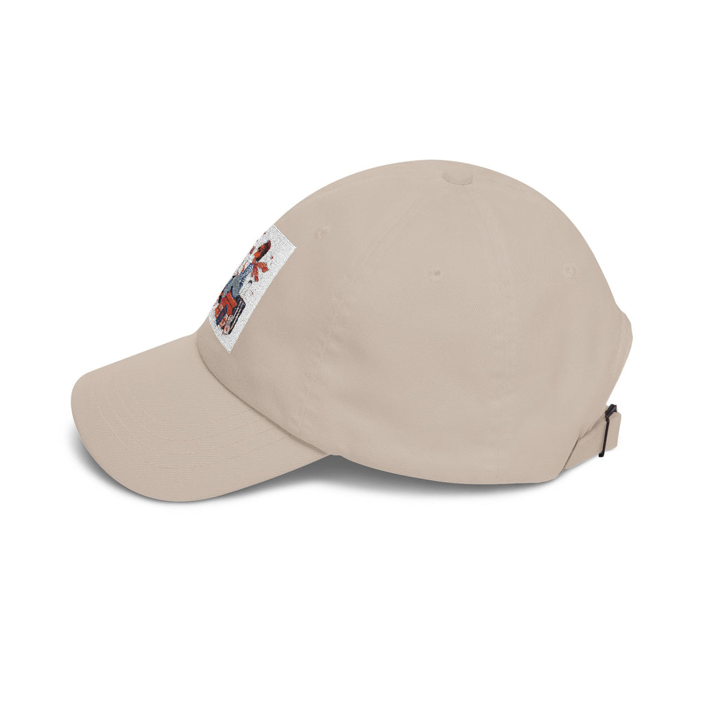Vintage Travel Girl Embroidered Dad Cap
