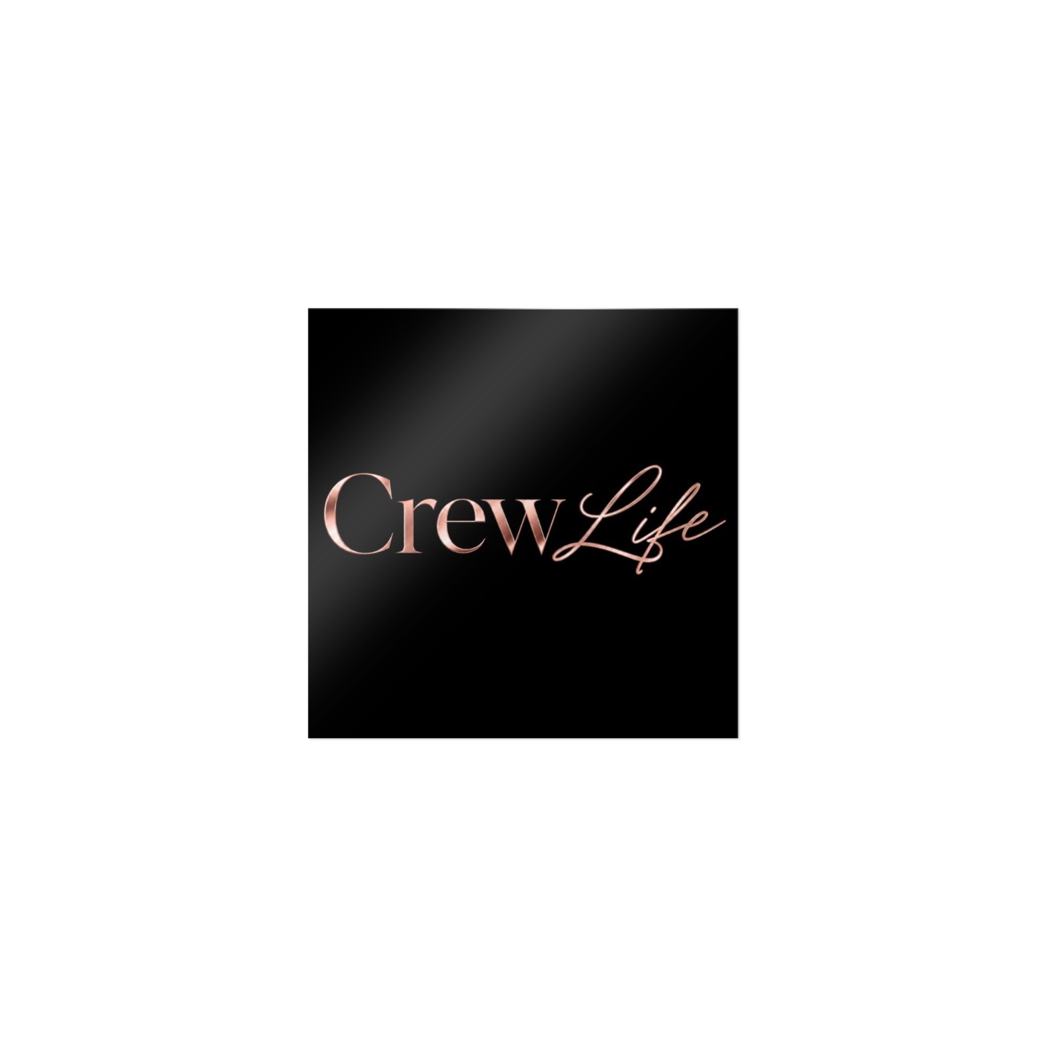 Classy Crew Life Die-Cut Stickers, (DTF)